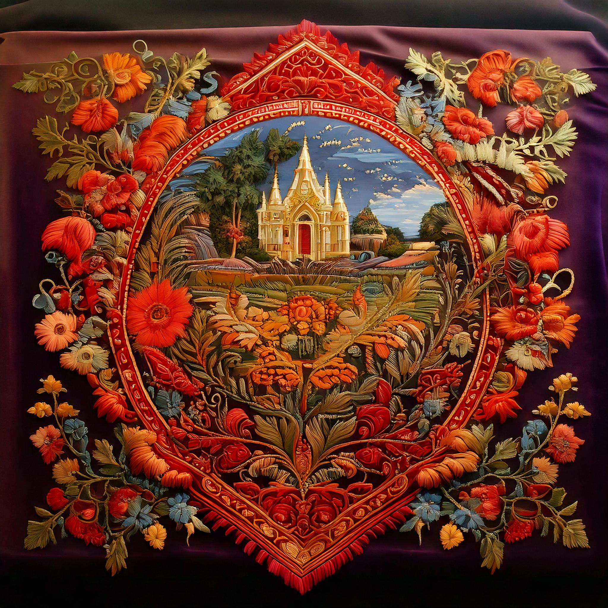 エルファリア王国の伝統工芸、刺繍の技術 － その美しさと歴史、そして周辺国との芸術的交流